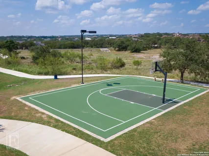a view of a basketball court