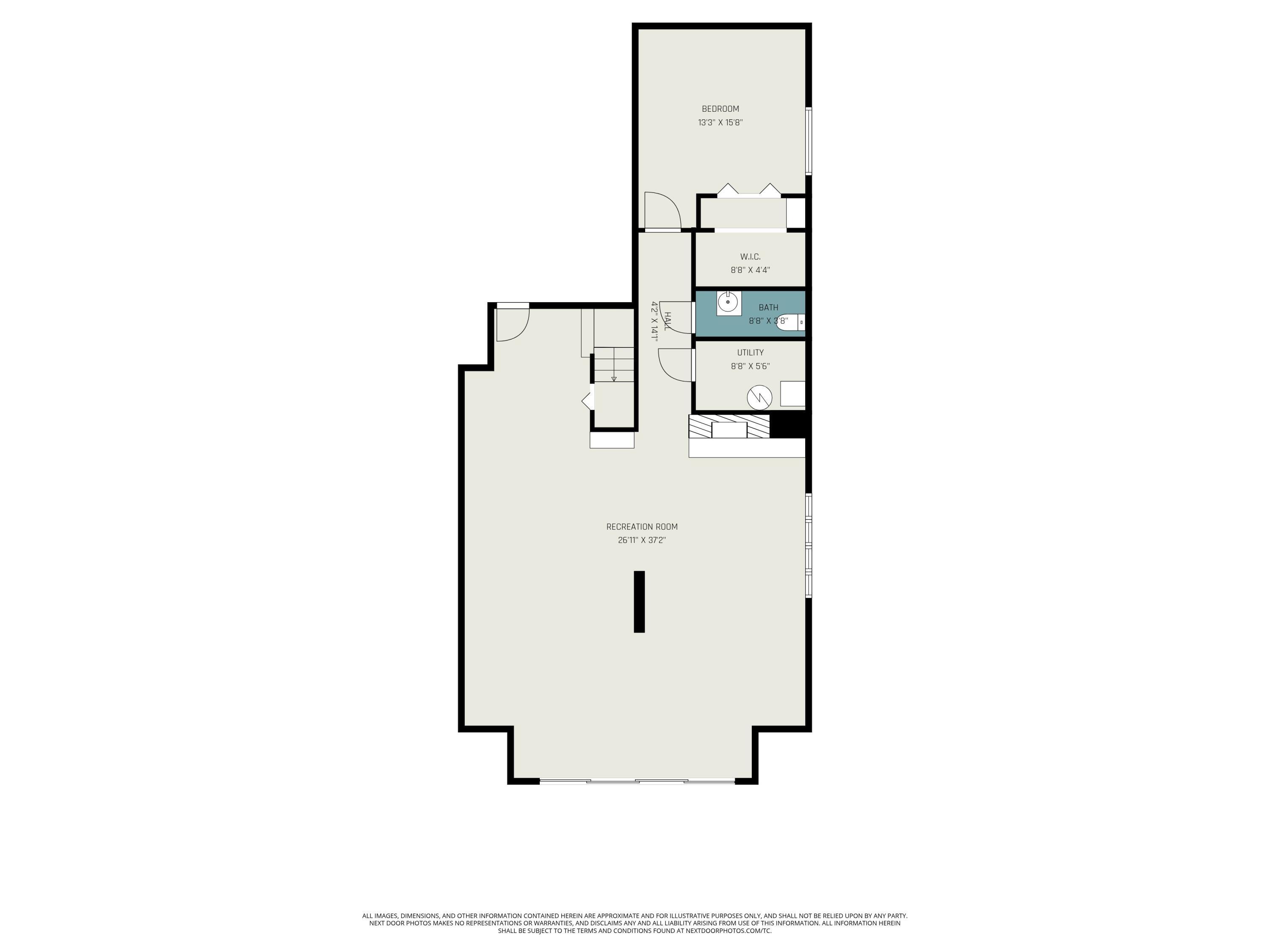 1726 West Chilberg Road Scottville, MI 49454 - Photo 33 of 33 Floor Plan - Lower