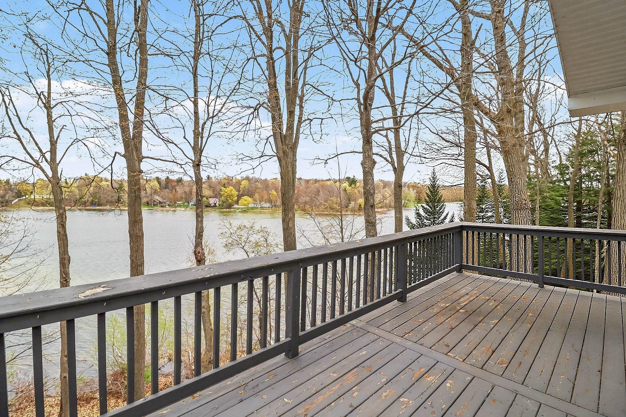 1726 West Chilberg Road Scottville, MI 49454 - Photo 4 of 33 Lake Views from Deck