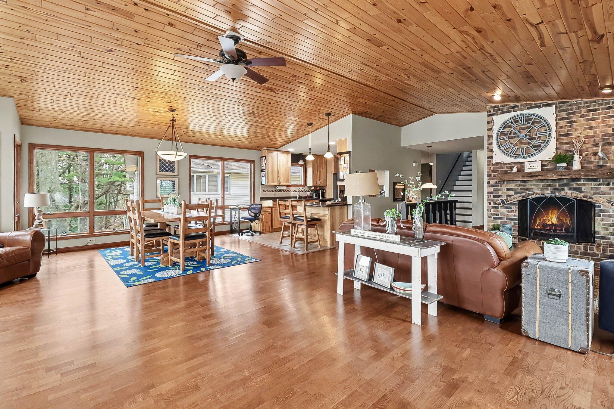 1726 West Chilberg Road Scottville, MI 49454 - Photo 9 of 33 Open Concept Living / Dining Area