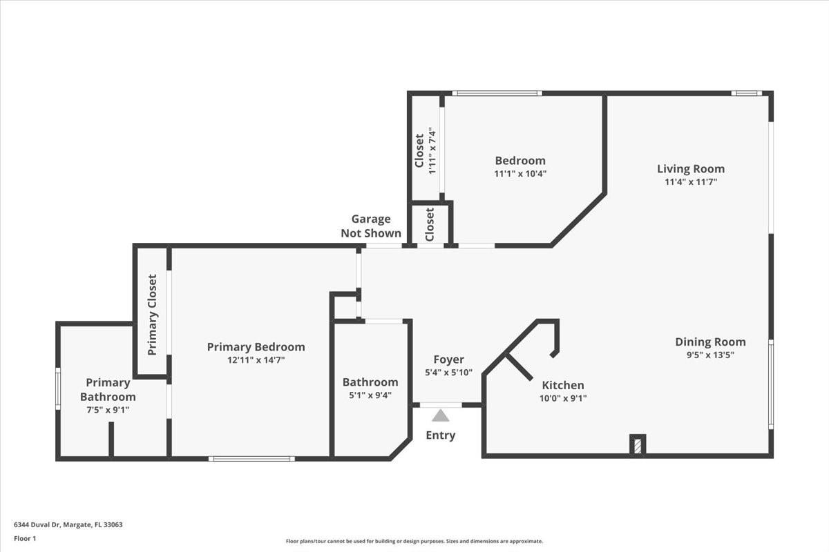 6344 Duval Drive Pompano Beach, FL 33063 - Photo 33 of 33 Floor Plan