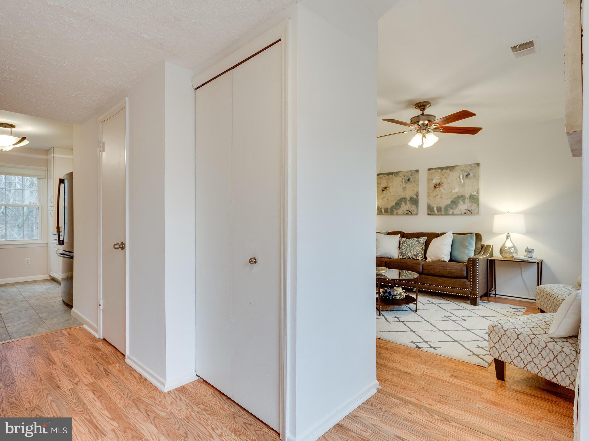 5523 Miles Court Springfield, VA 22151 - Photo 3 of 23 Foyer Entryway w/ Big Closets and New Lighting