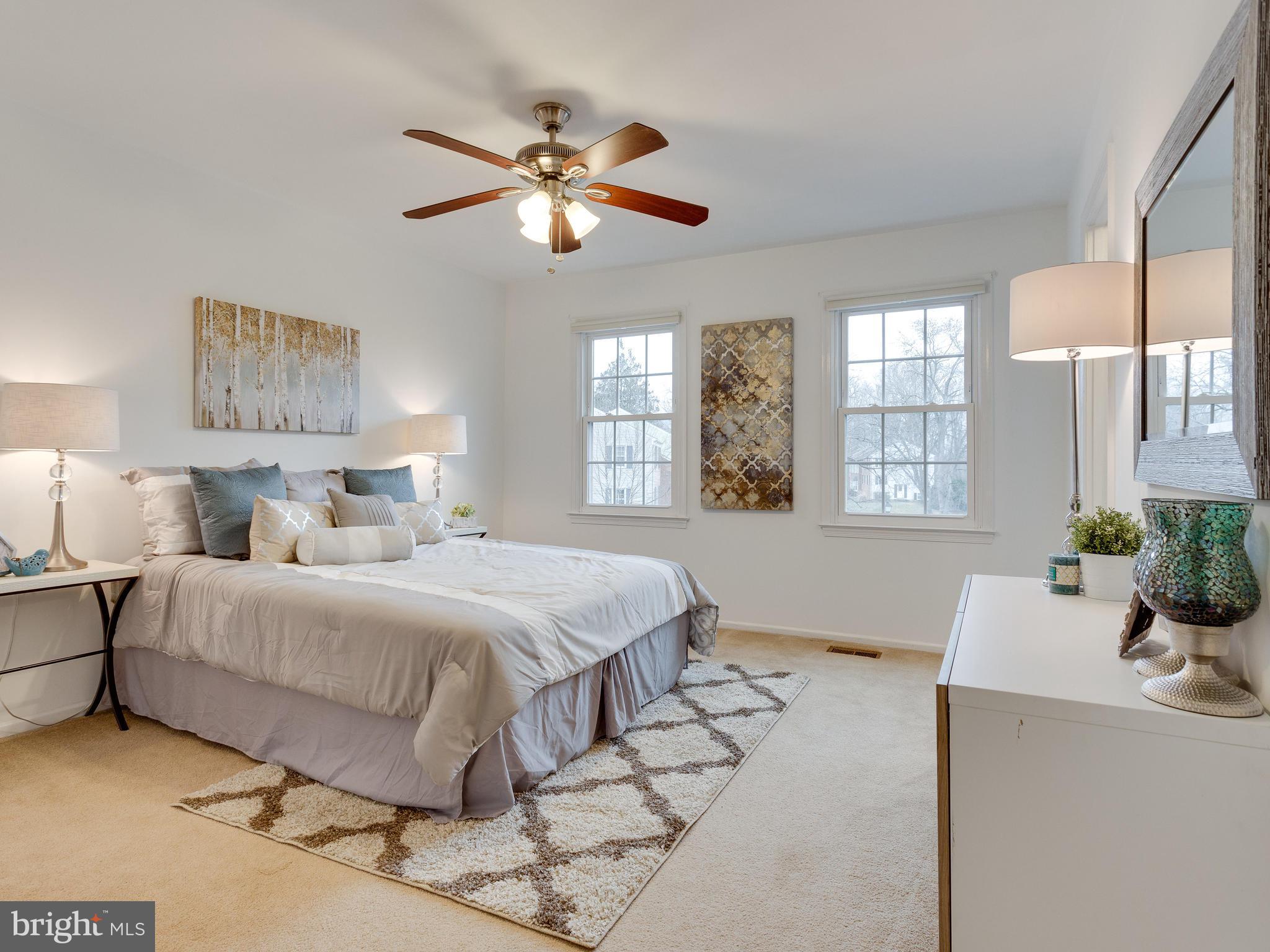 5523 Miles Court Springfield, VA 22151 - Photo 9 of 23 Master Bedroom w/ lots of sunlight