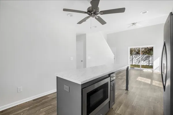 a view interior of house and wooden floor