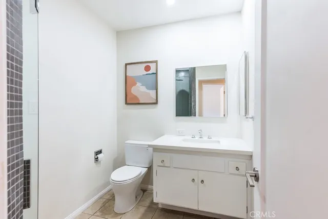 an outdoor space with seating