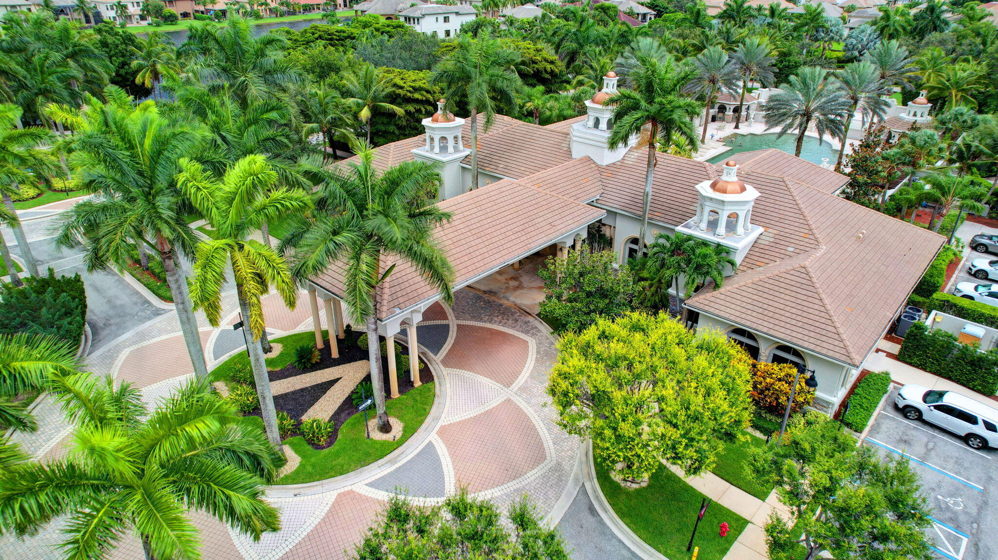3553 Collonade Drive Wellington, FL 33449 - Photo 60 of 76 an aerial view of a house with garden space and street view
