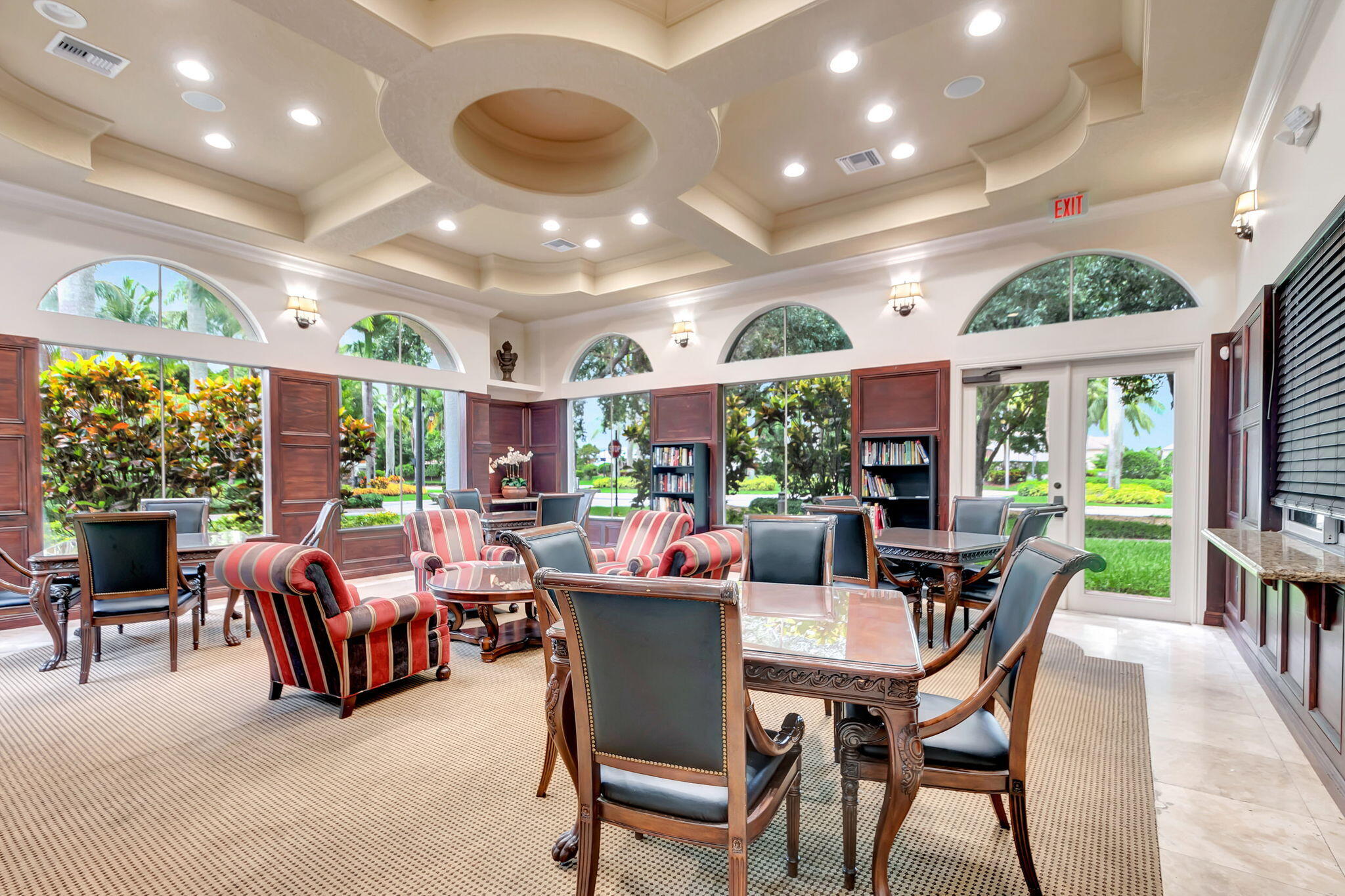 3553 Collonade Drive Wellington, FL 33449 - Photo 68 of 76 a view of a dining room with furniture window and outside view