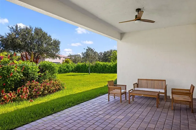 a park view with a sitting space garden and outdoor seating