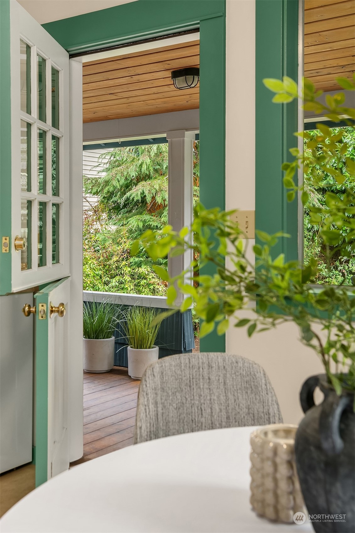 8752 Evanston Avenue North Seattle, WA 98103 - Photo 15 of 29 a view of a garden from a patio