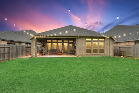 a view of outdoor space with seating