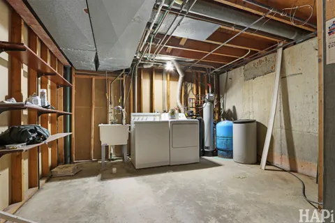 a view of a storage room