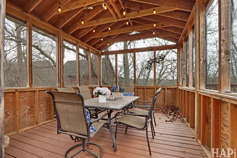 a view of a outdoor space with seating area