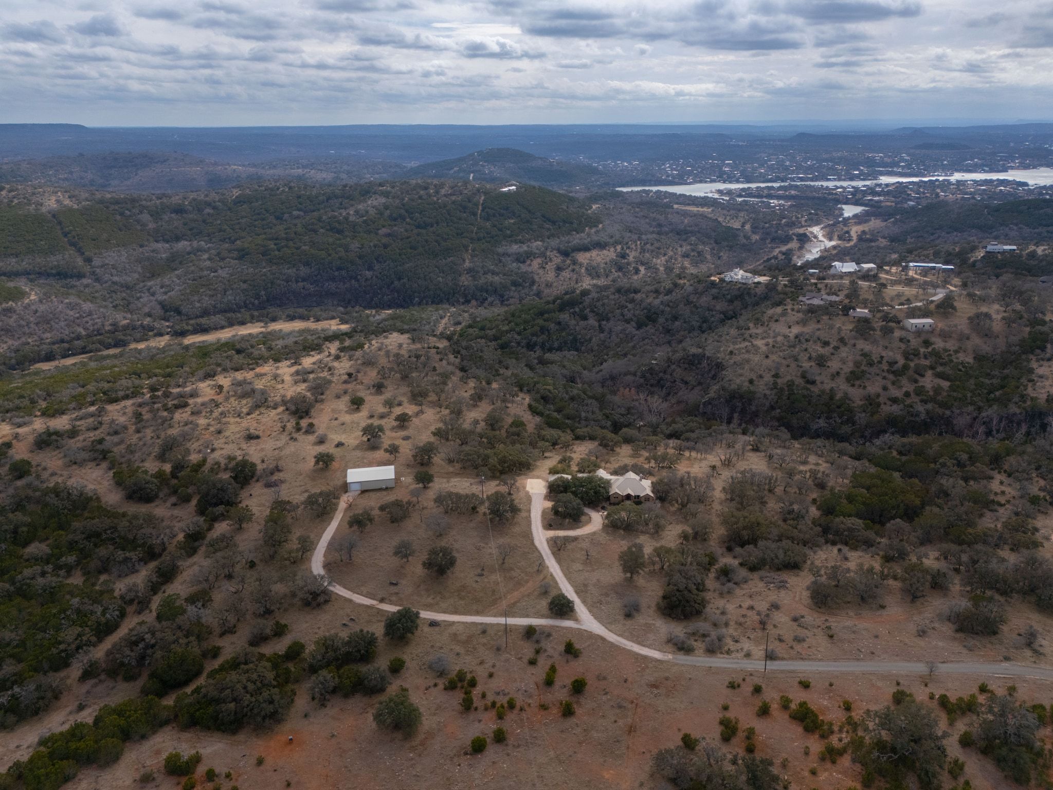 2551 Wolf Creek Ranch Road Burnet, TX 78611 - Photo 32 of 40 Aerial view of property's location featuring rural landscape