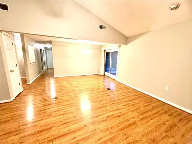 a view of an empty room