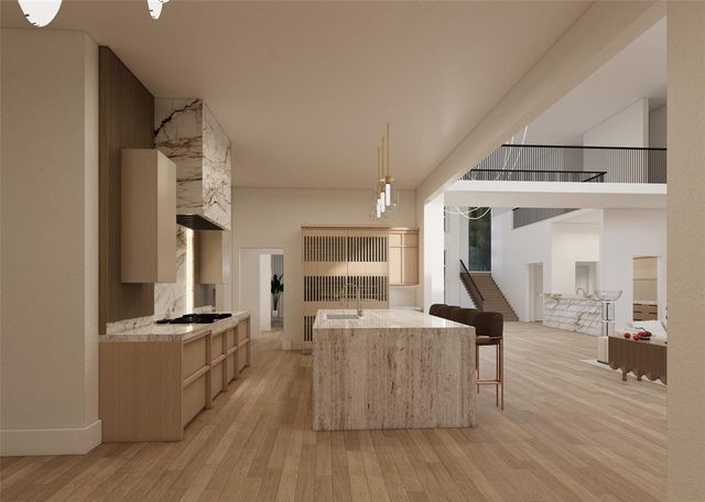 a living room with furniture stove and a wooden floor