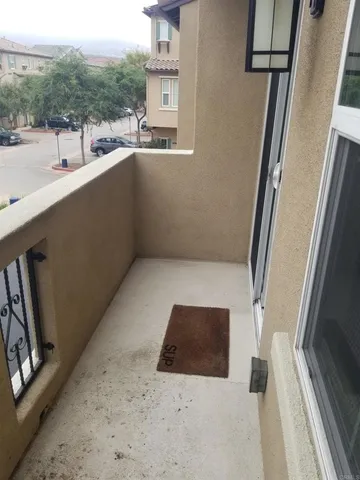 a view of city from balcony