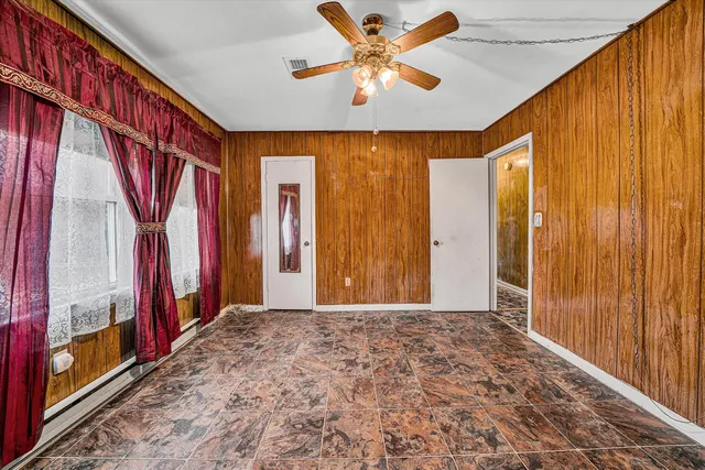 wooden floor and windows in a room