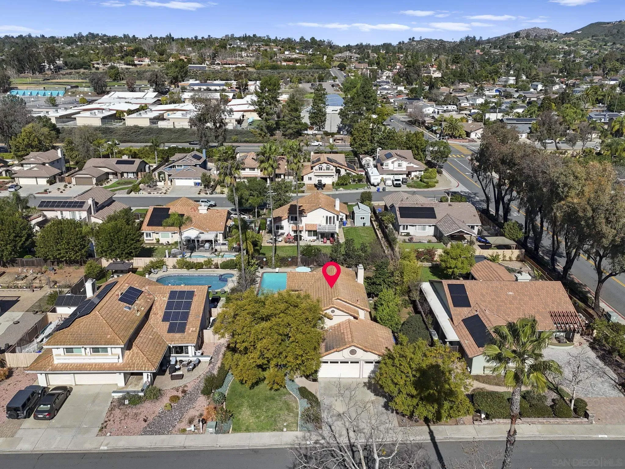 13972 Poway Valley Road Poway, CA 92064 - Photo 47 of 59 an aerial view of residential houses with outdoor space