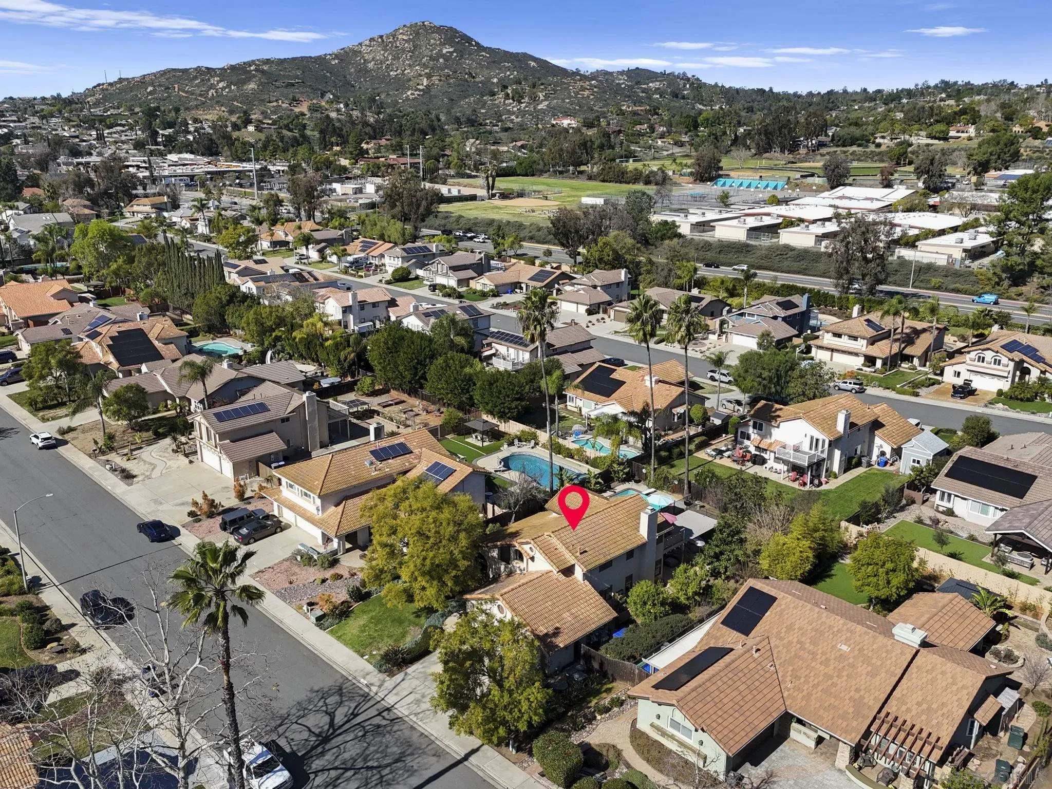 13972 Poway Valley Road Poway, CA 92064 - Photo 48 of 59 an aerial view of a city with lots of residential buildings