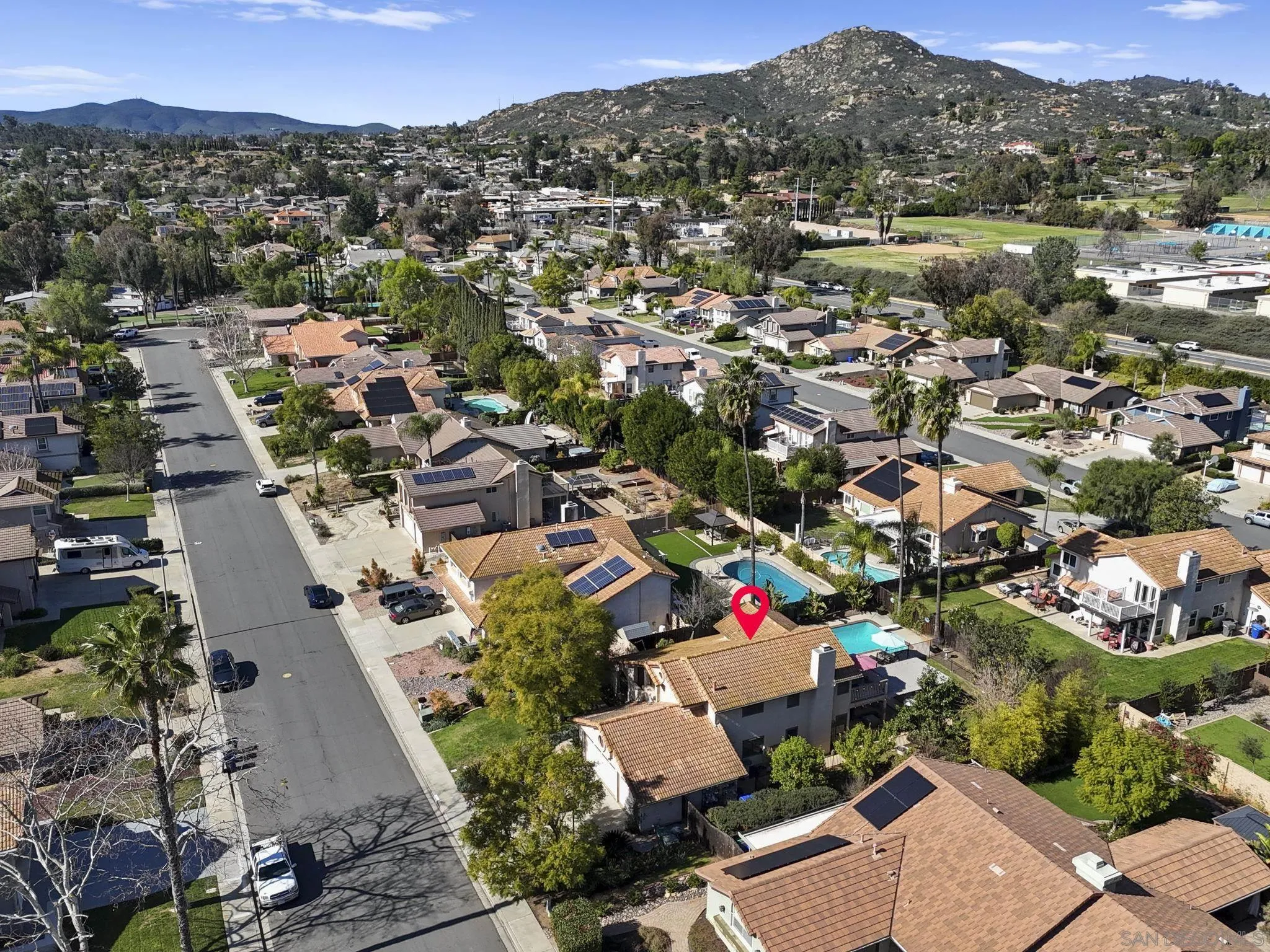 13972 Poway Valley Road Poway, CA 92064 - Photo 49 of 59 an aerial view of a city with lots of residential buildings