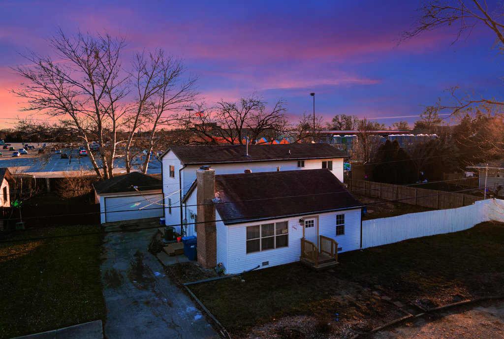 a view of a terrace with a yard