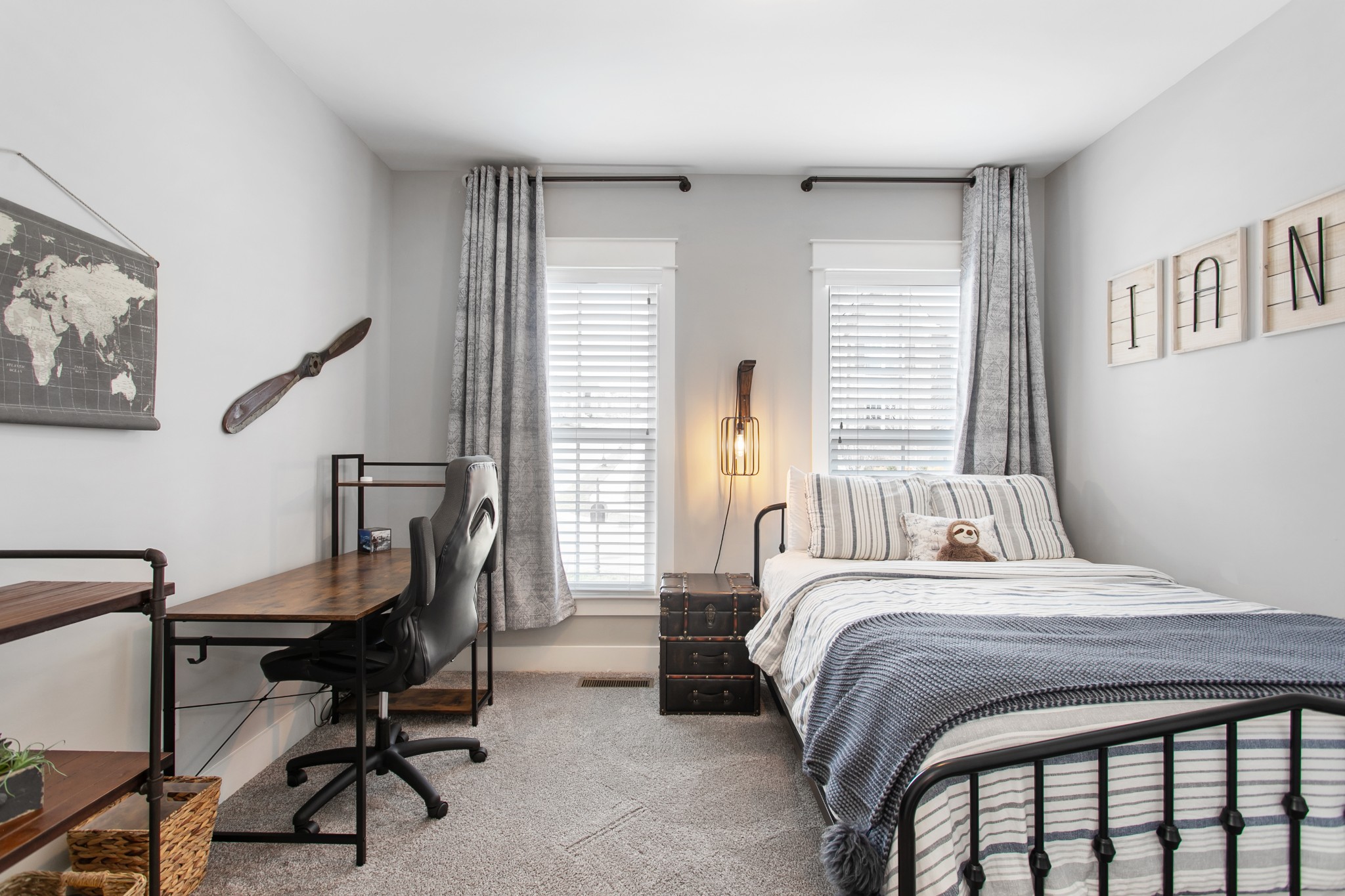 700 Beamon Drive Franklin, TN 37064 - Photo 31 of 47 a bedroom with a bed a desk and chair