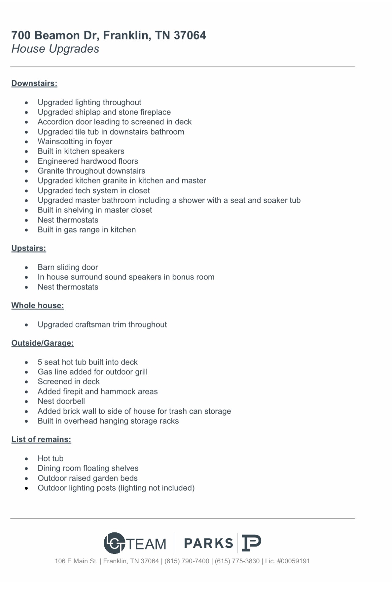 700 Beamon Drive Franklin, TN 37064 - Photo 47 of 47 unknown