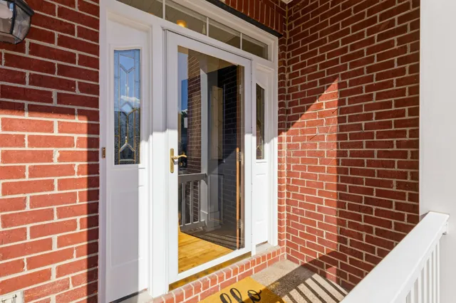 a view of a brick wall