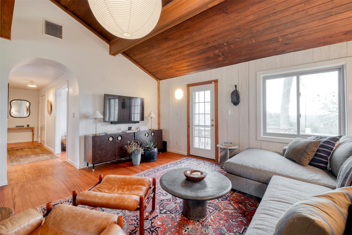 317 Walnut Creek Road Bastrop, TX 78602 - Photo 3 of 33 a living room with furniture and a large window