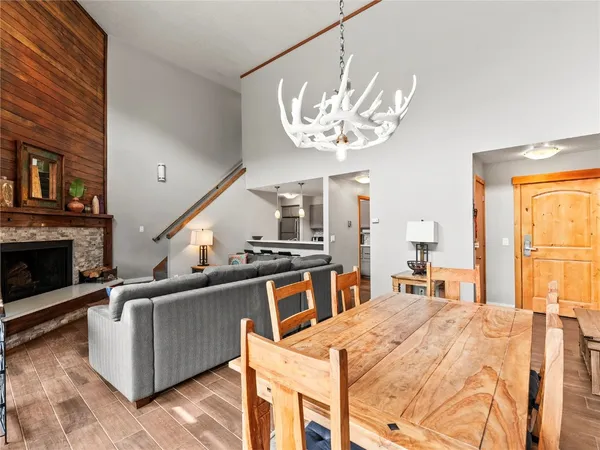 a very nice looking room with a large kitchen