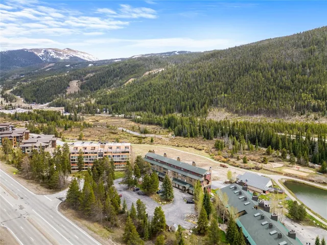 a view of a lake with a mountain