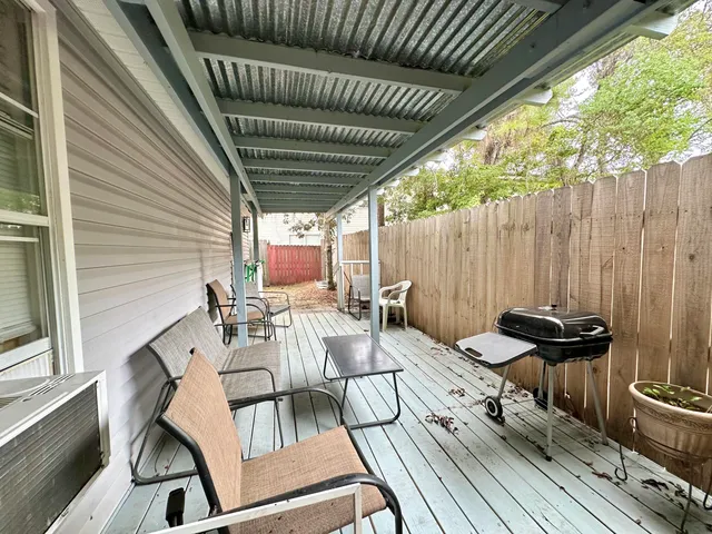 a view of outdoor space with seating space