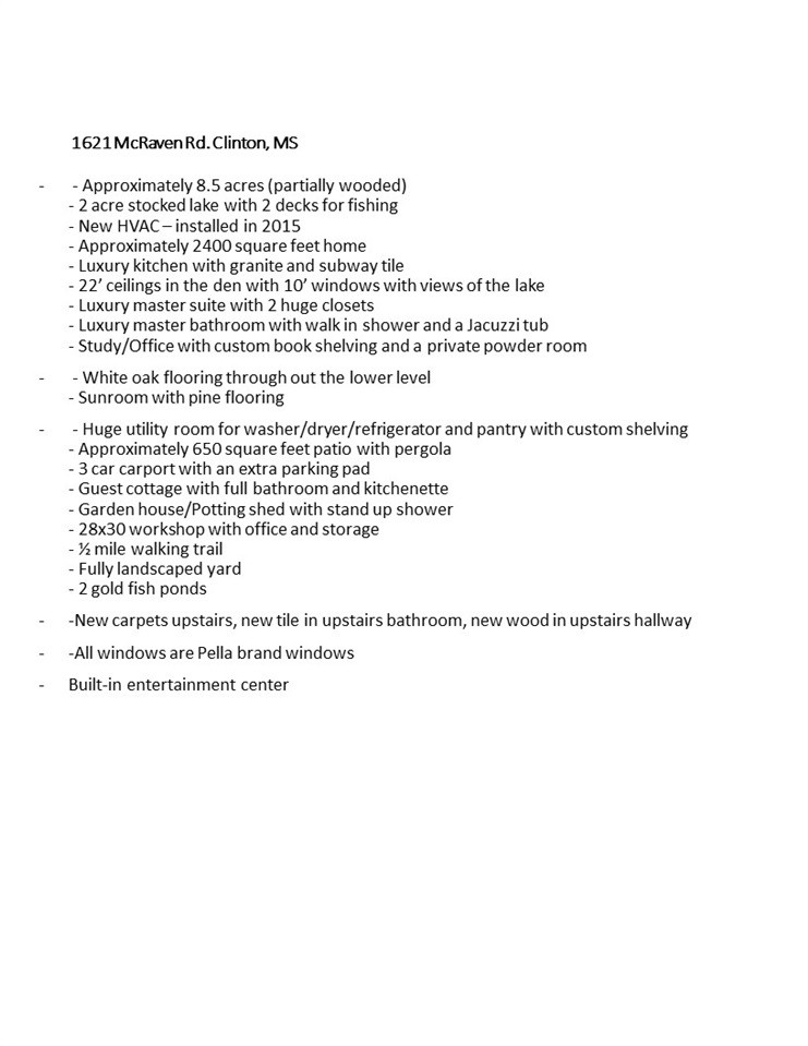 1621 McRaven Road Clinton, MS 39056 - Photo 49 of 49 Photo 50