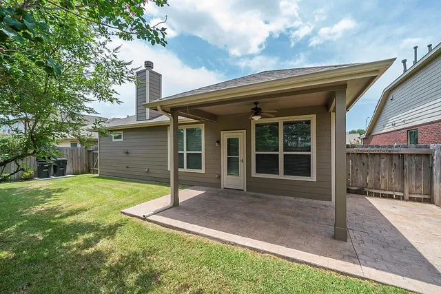 a house view with a garden space