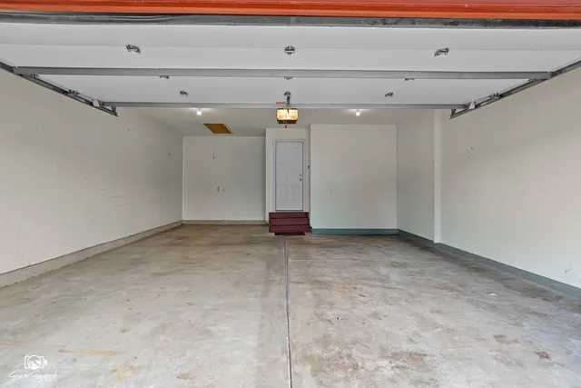 a view of a room with an entryway