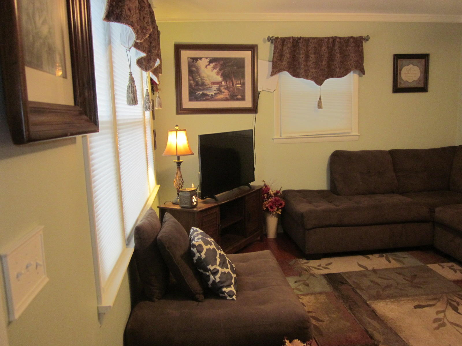 77 Pony Ridge Road Bassett, VA 24055 - Photo 15 of 84 a living room with furniture and a flat screen tv