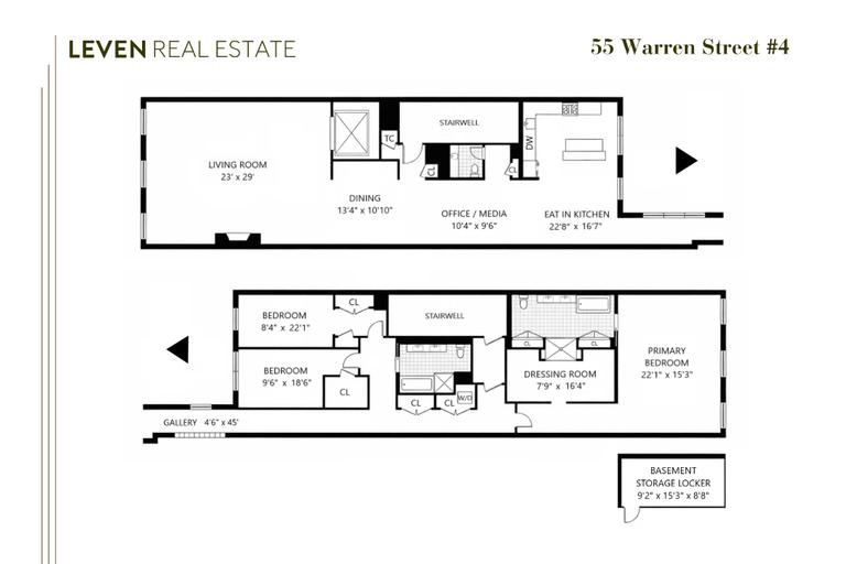 55 Warren Street, Unit 4 Manhattan, NY 10007 - Photo 26 of 26 Floor Plan