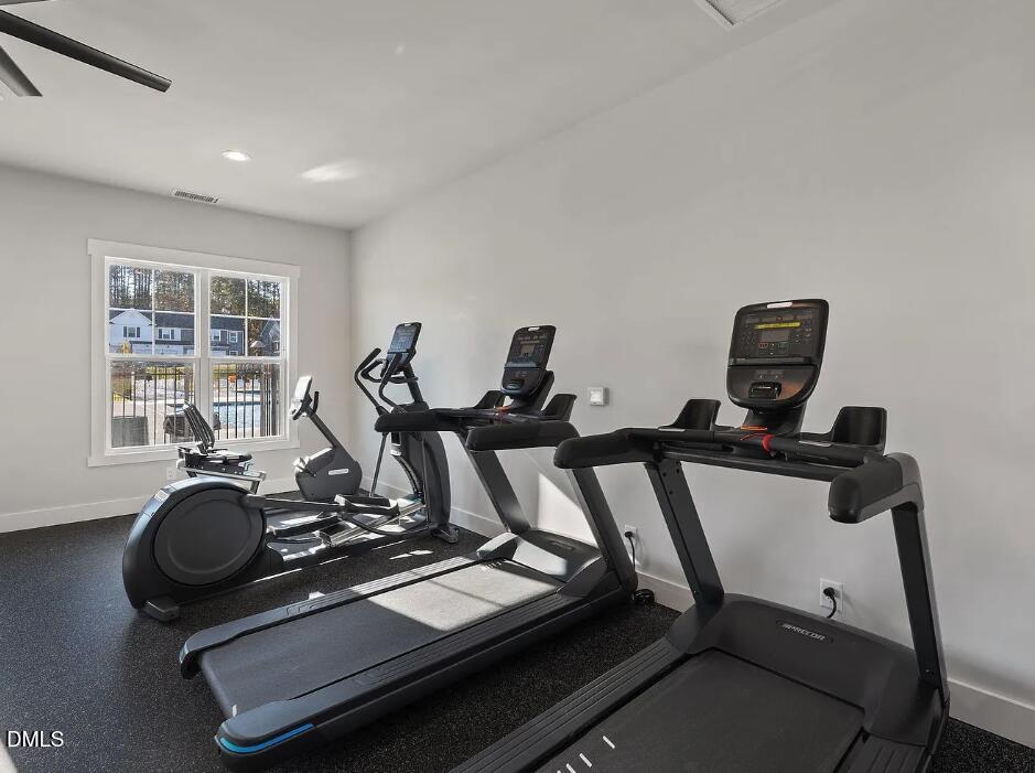 4029 Kidd Place Durham, NC 27703 - Photo 5 of 28 a room with gym equipment