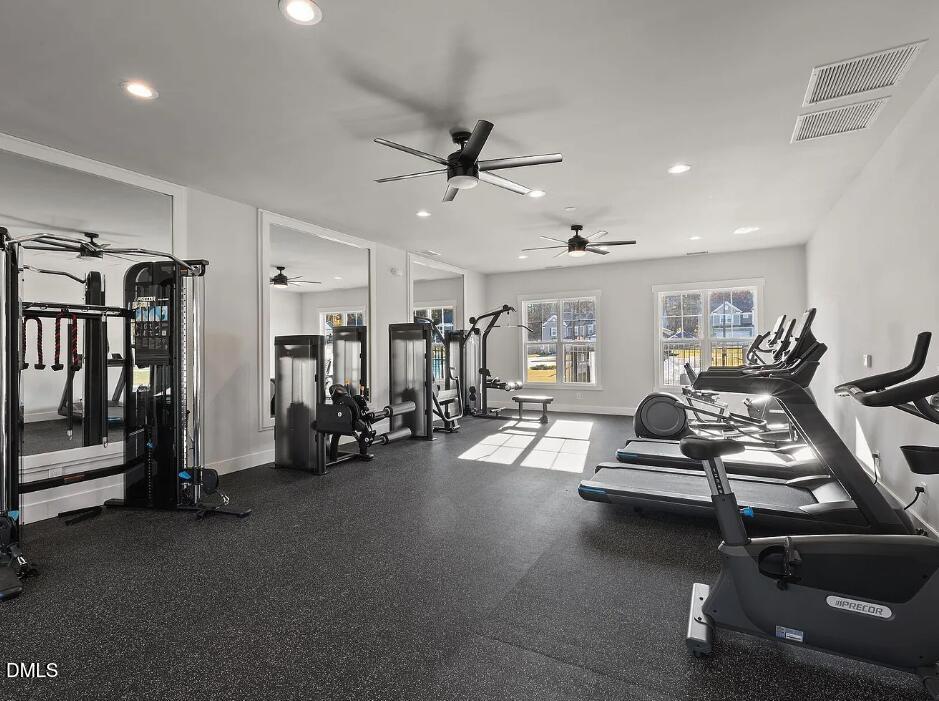 4029 Kidd Place Durham, NC 27703 - Photo 6 of 28 a view of a room with gym equipment