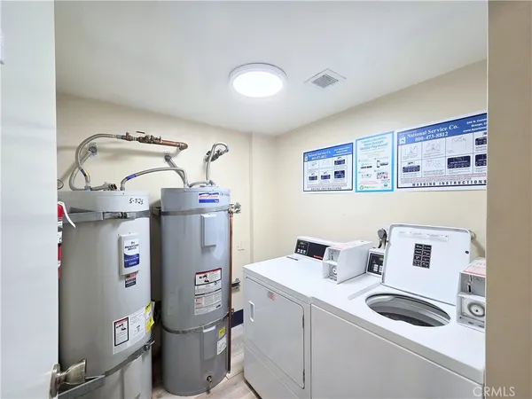 a room with storage and utility