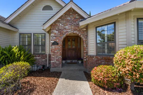 a front view of a house