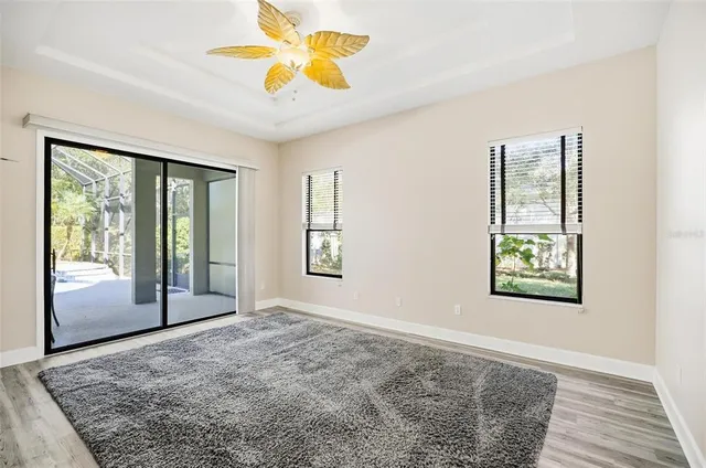 an aerial view of a house with balcony