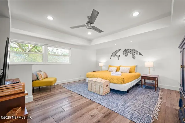 a living room with a couch and a table