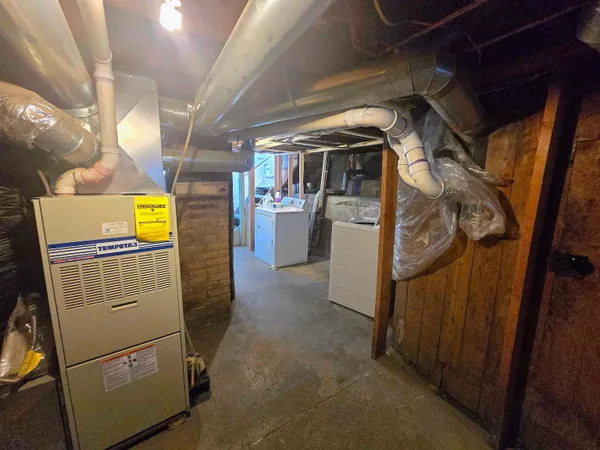 a view of a storage room