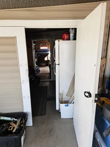 a view of storage and utility room