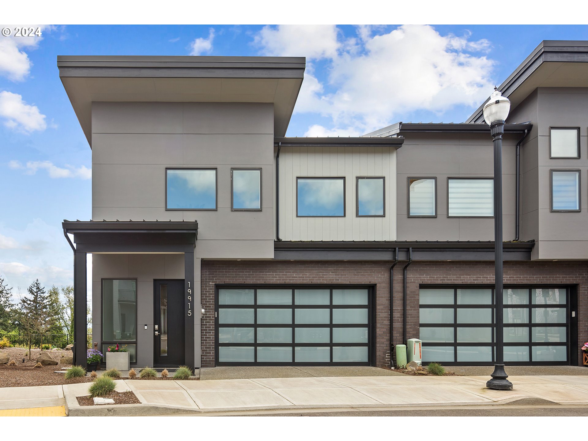 a front view of a house