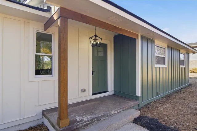 a view of front door