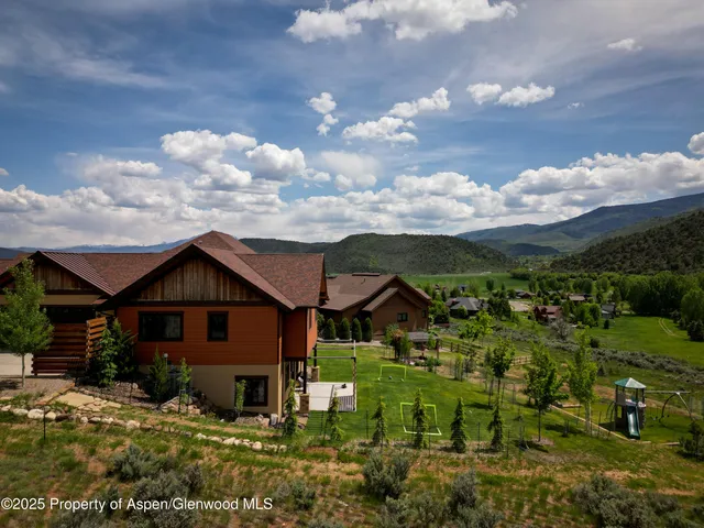 a view of an outdoor space with mountain view