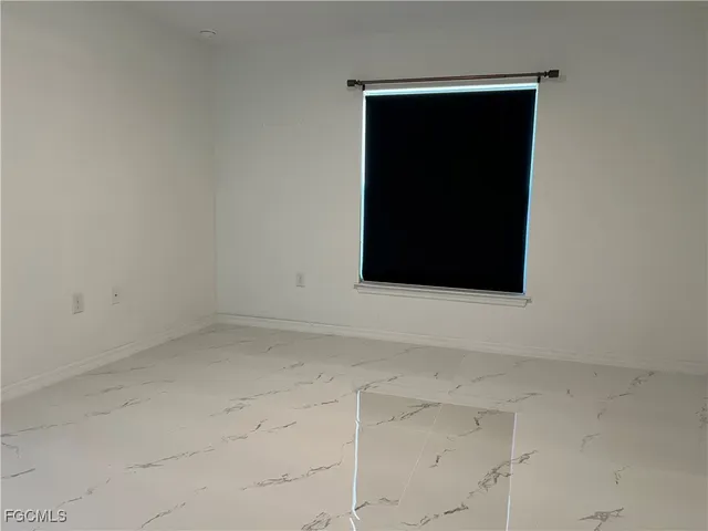 an empty room with entrance