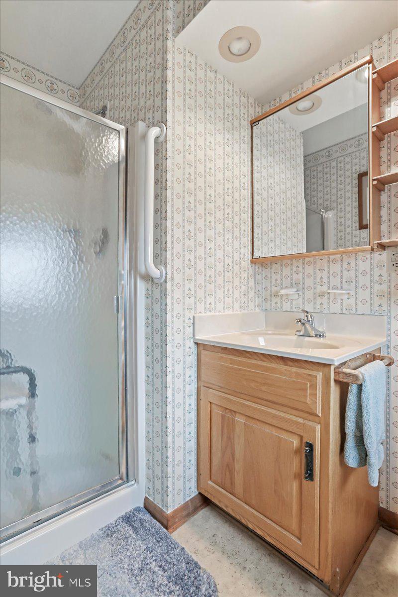 8920 Orndorff Road Emmitsburg, MD 21727 - Photo 79 of 91 a spacious bathroom with a shower sink and mirror